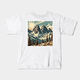 Colorado Mountainscape Kids T-Shirt